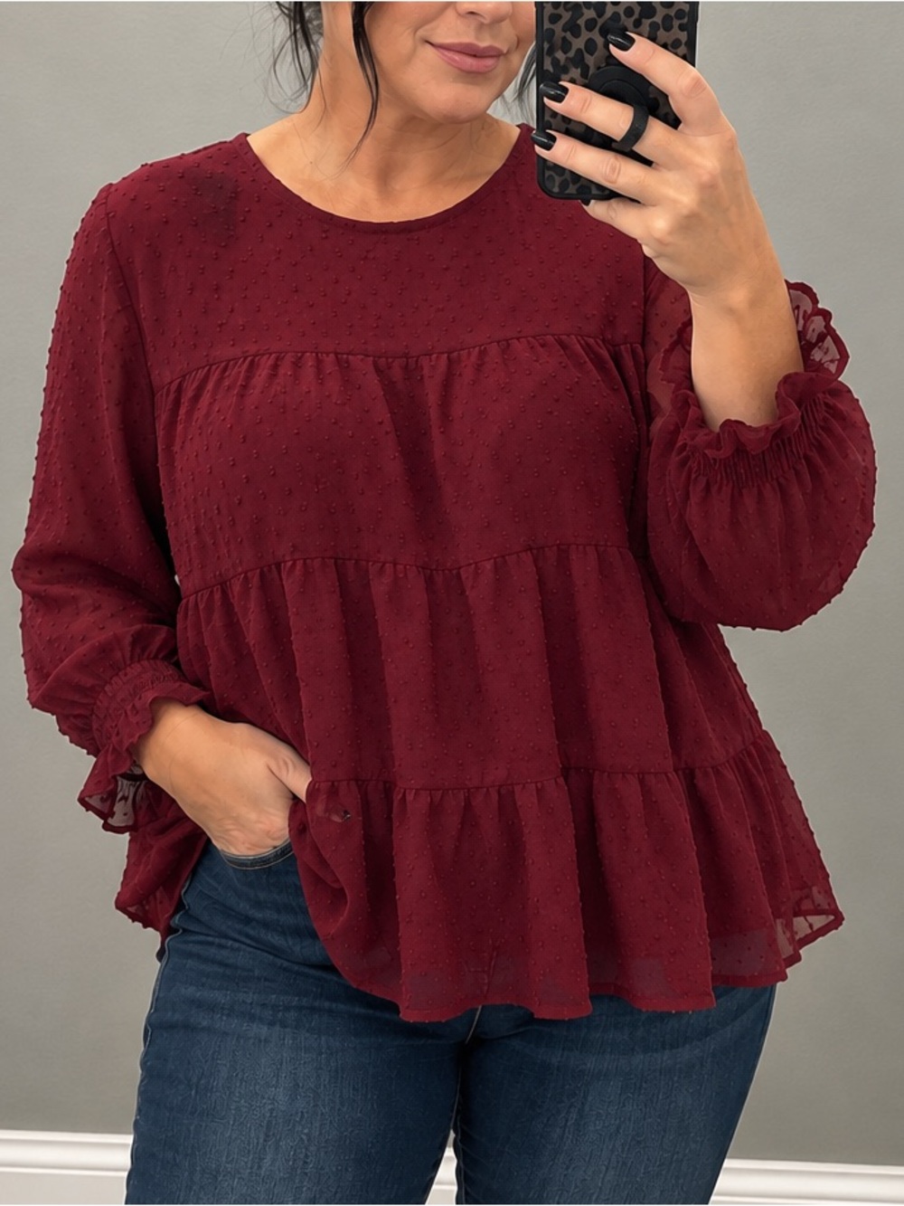 Elegant Maroon Blouse for Women